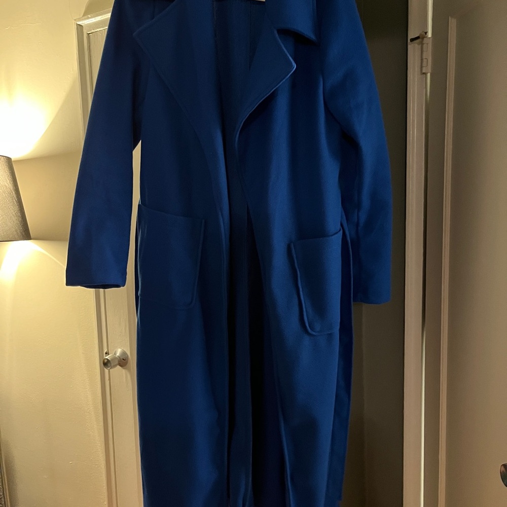 SHEIN Blue Trench Coat